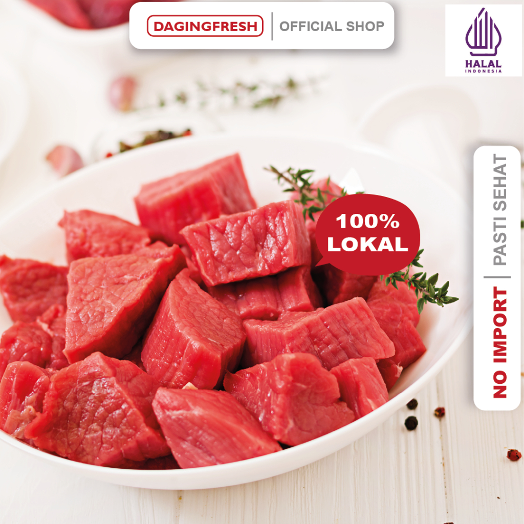 

[100%LOKAL] Daging Sapi Premium 1/2 kg - Daging sapi fresh