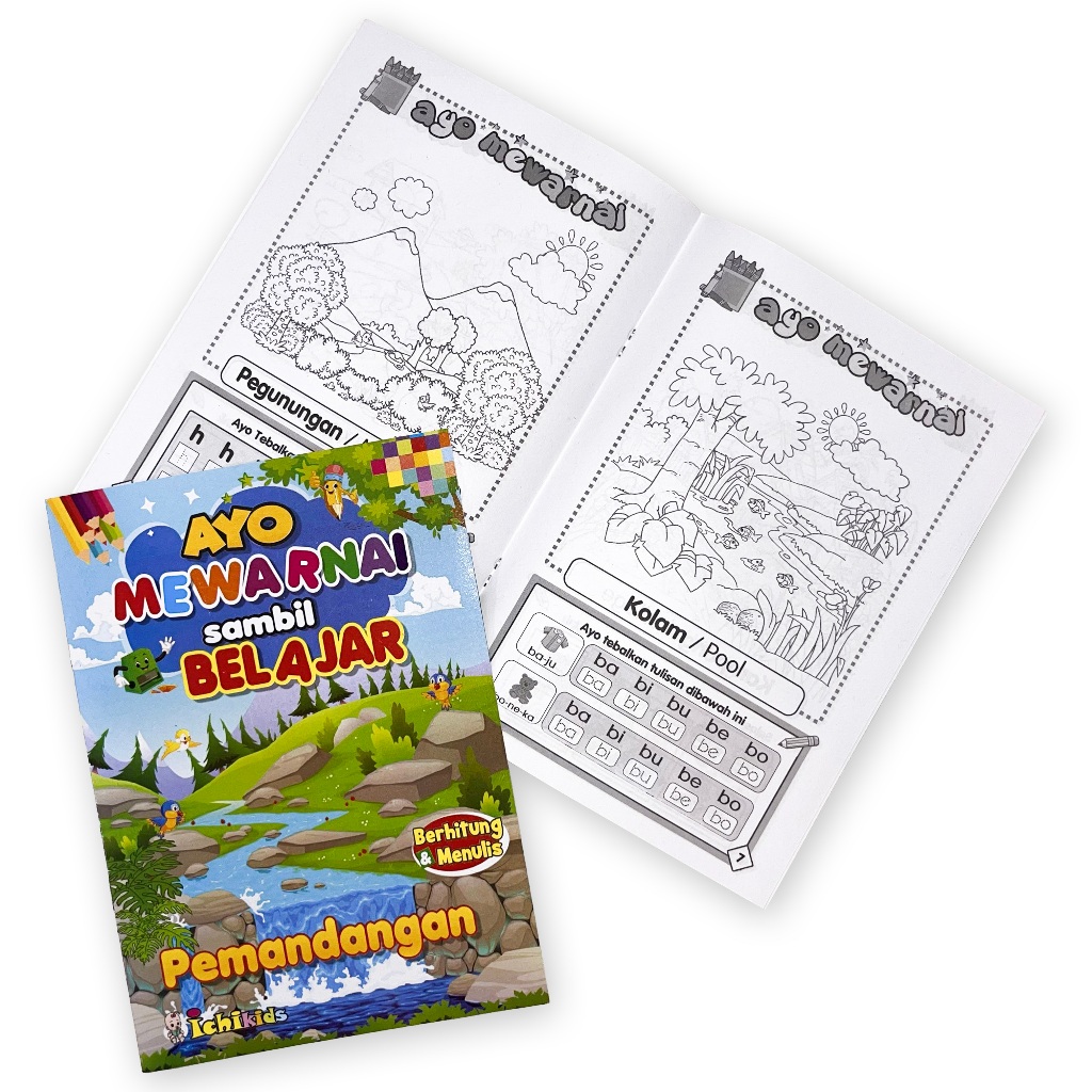 

BUKU MEWARNAI DAN EDUKASI ANAK GAMBAR TEMA PEMANDANGAN A5