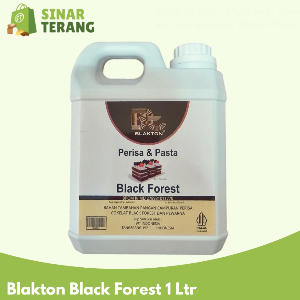 

[۩N79<] PASTA COKLAT BLAKTON 1L / Black Forest besar 1 Liter / 1 KG [36]