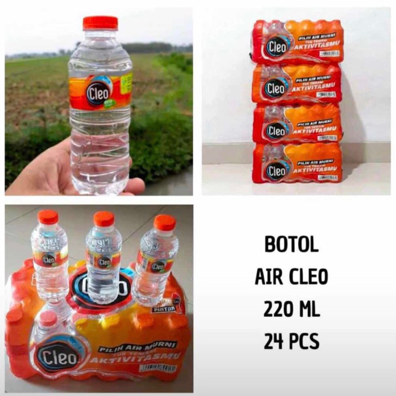 

[✑Q17<] CLEO AIR MINERAL 220 ML dus isi 24 [244]
