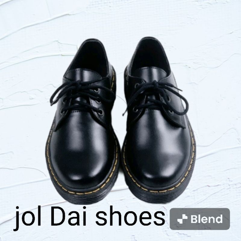 SEPATU PRIA UNISEX DR MARTIN DOCMART DOKMARTIN PENDEK LOW BOOT BLACK SERIES FREE BOX