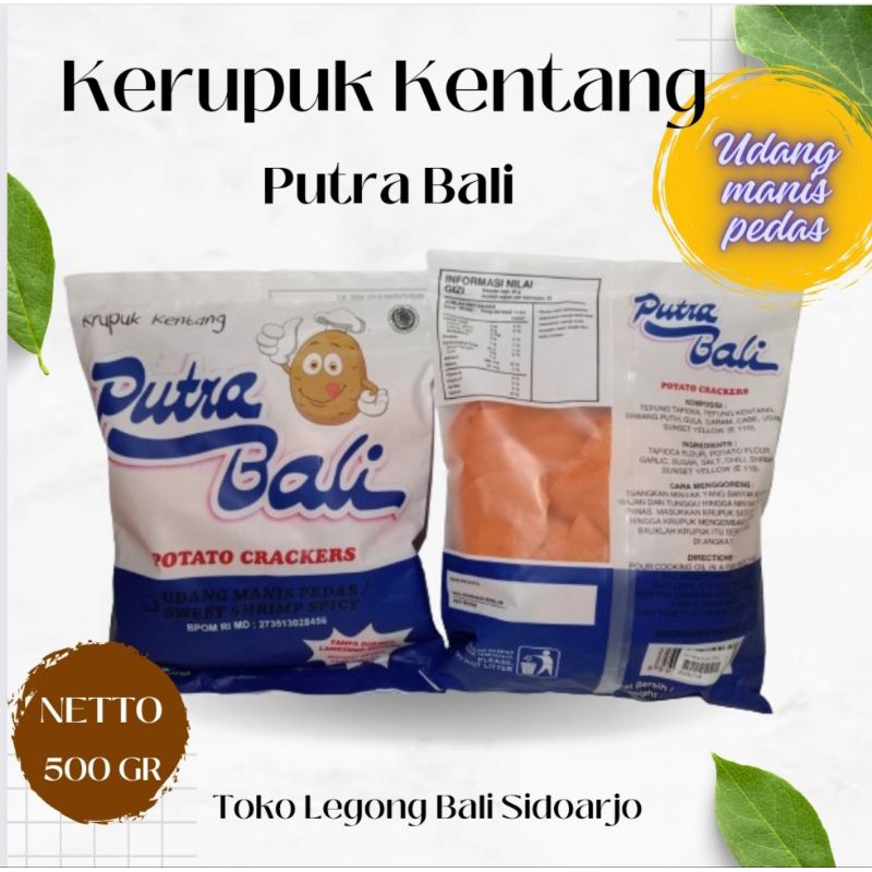 

Legong Bali Kerupuk Krupuk Kentang Putra Bali rasa pedas manis 250 gr