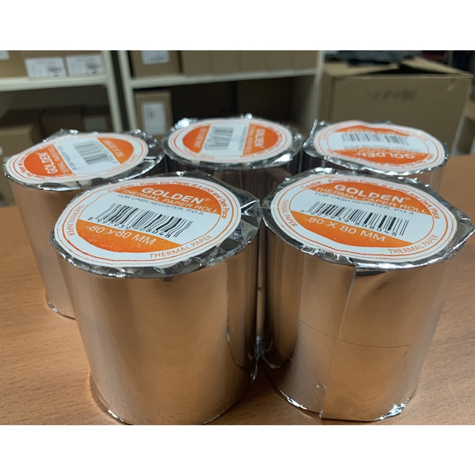 

AMR KERTAS THERMAL STRUK 80x80mm MERK GOLDEN - UNTUK EPSON TM T82 ATAU PRINTER 80MM MURAH 78