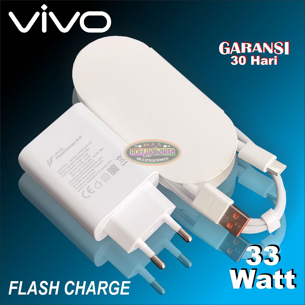 Charger Vivo 33 Watt Flash Charge Original 100%