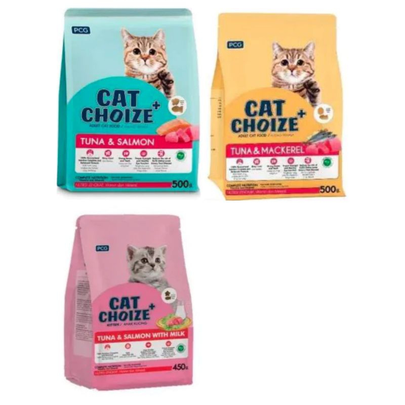 Cat Choize Plus Adult 500gr & Cat Choize Plus Kitten 450gr | DryFood | Makanan Kering Kucing