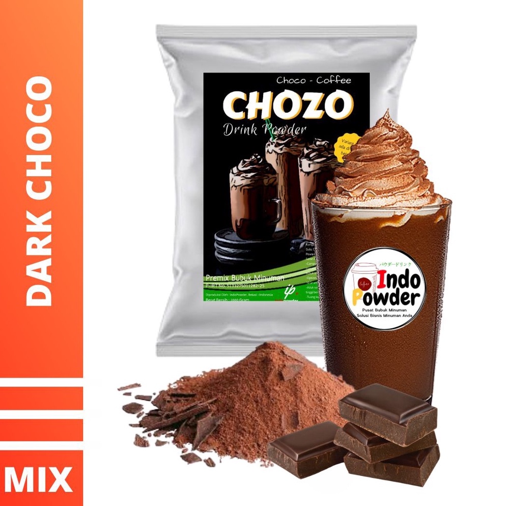 

COD Minuman Coklat rasa DARK CHOCO 1 Kg / Bubuk Minuman Coklat rasa DARK CHOCO / Dark Choco Powder 1Kg Ready Stock