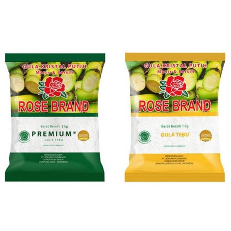 

[KODE YIYBM] rose brand gula putih 1kg kemasan hijau / kuning