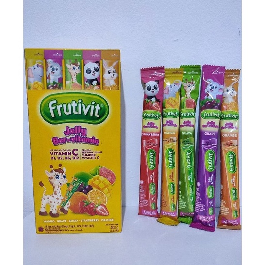 

[KODE VIK7A] FRUTIVIT JELLY BERVITAMIN 20pcs x20gr