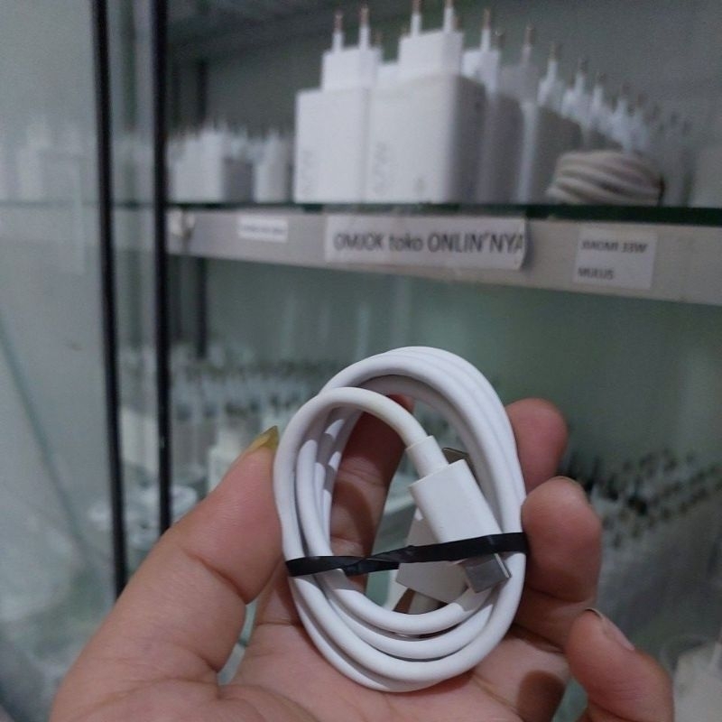 Kabel Data Oppo reno 6 5g 65watt Copotan Bekas Bawaan hp Original 10000%