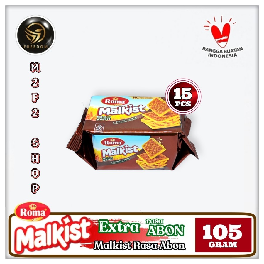 

Roma Biskuit Malkist Extra Rasa Abon Gurih - 105 gr (Kemasan 15 Pcs)