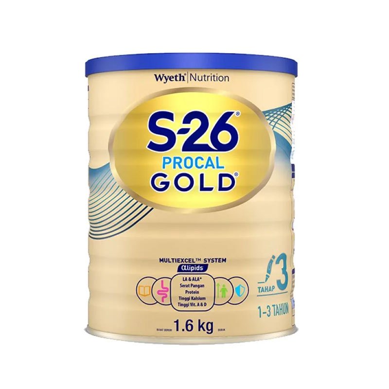 S26 Procal Gold Tahap 3 1600gr (1-3 Tahun) - Susu Formula