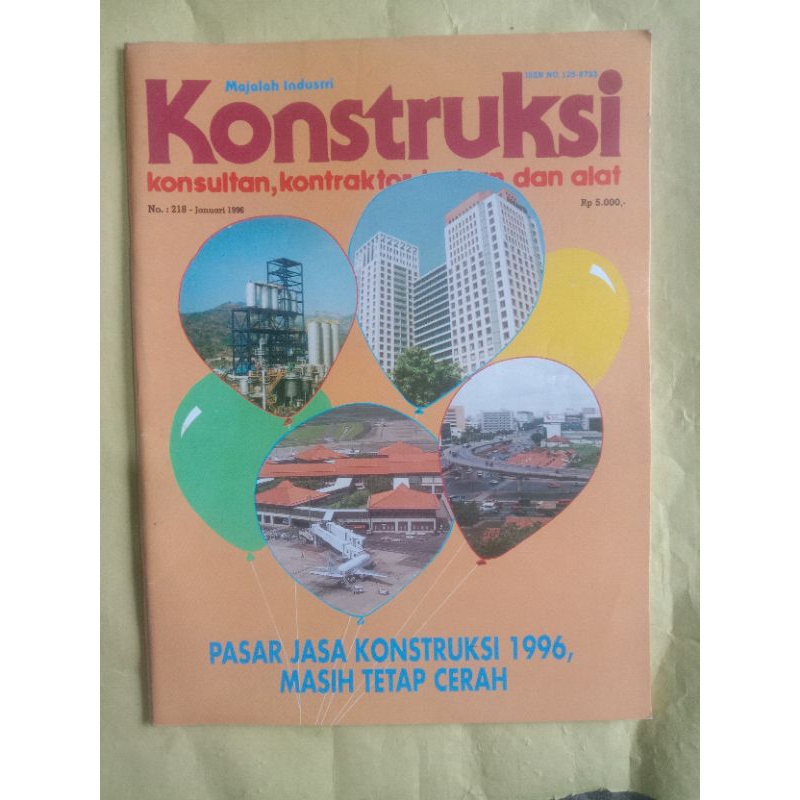 majalah konstruksi nomor 218 Januari 1996