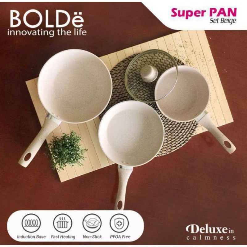Panci Set by BOLDe Super Pan Granite Ceramic