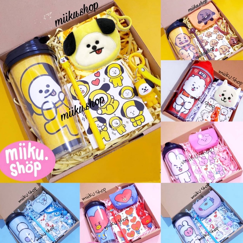 

Terbaik Birthday Gift Hampers | Kado Ulang Tahun Anak Lucu | Paket Tumbler Karakter BT21 / Doraemon / Keroppi / Stitch grosir