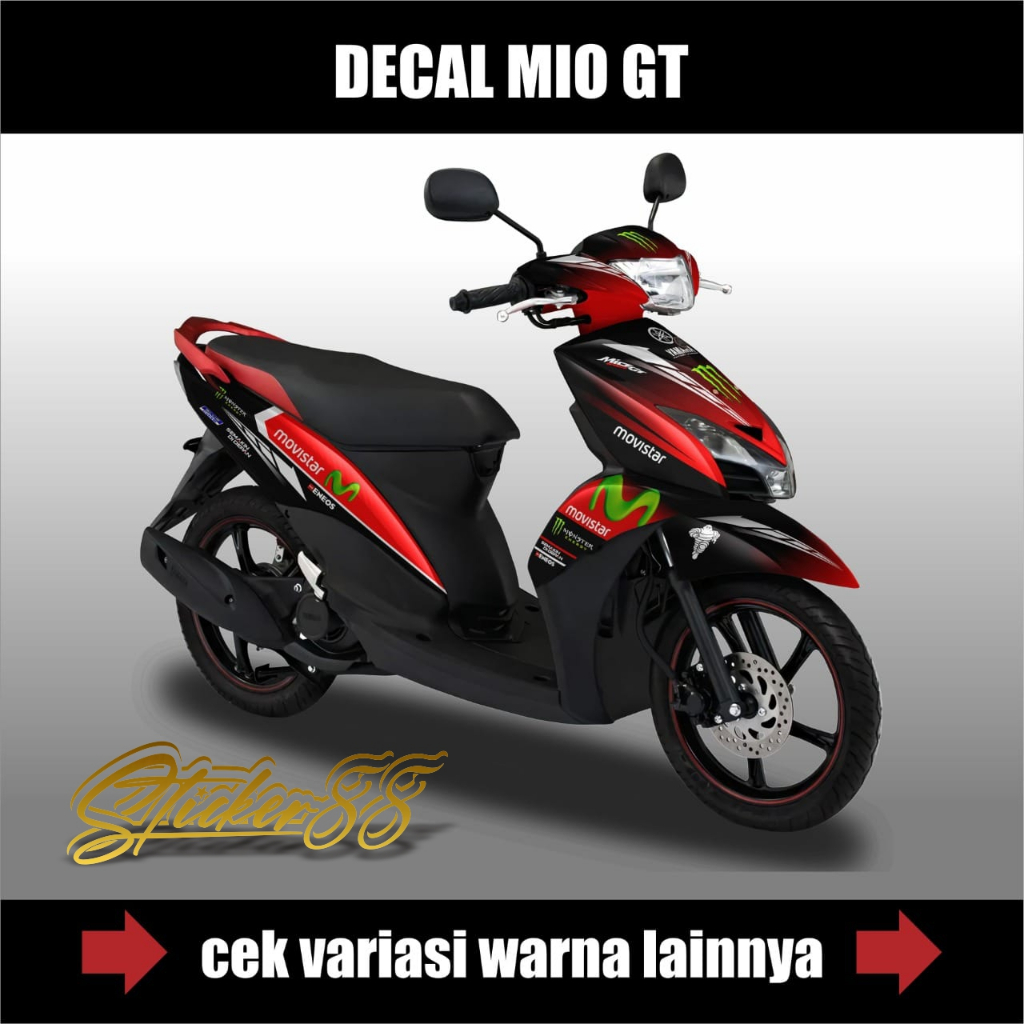 Decal Yamaha Mio GT Full Body / Stiker Mio GT Variasi Full Body / Sticker Mio GT Full Body Variasi K