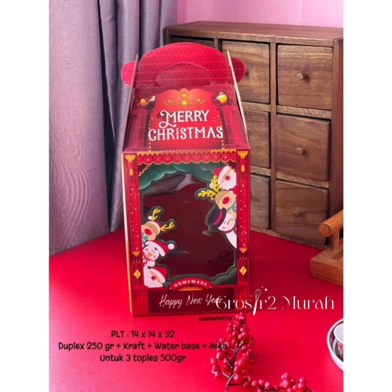 

BOX TP3 22B / Box hampers natal / kotak box kue natal