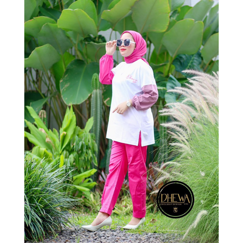 SET OVERSIZE THREE TONE BY DHEWA
