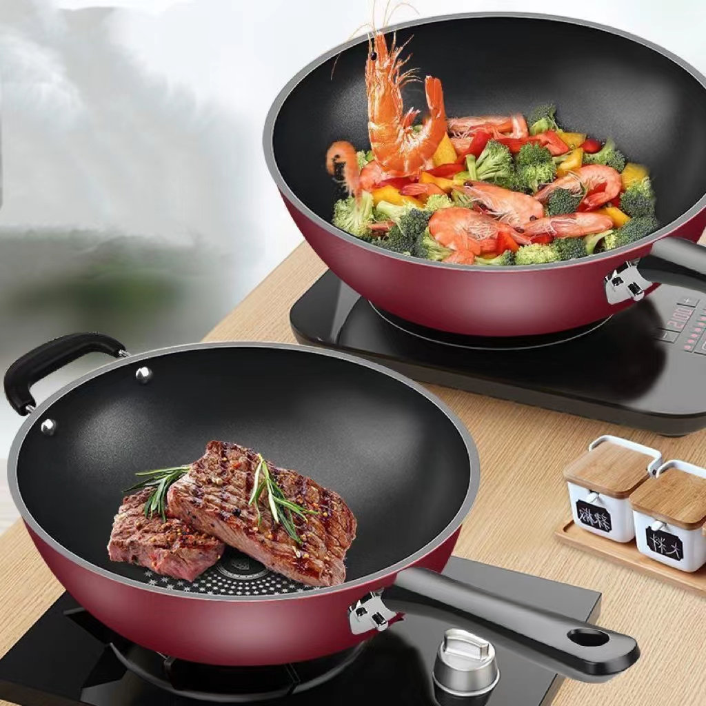 Wajan Batu Medis Wajan Penggorengan Anti Lengket 32cm