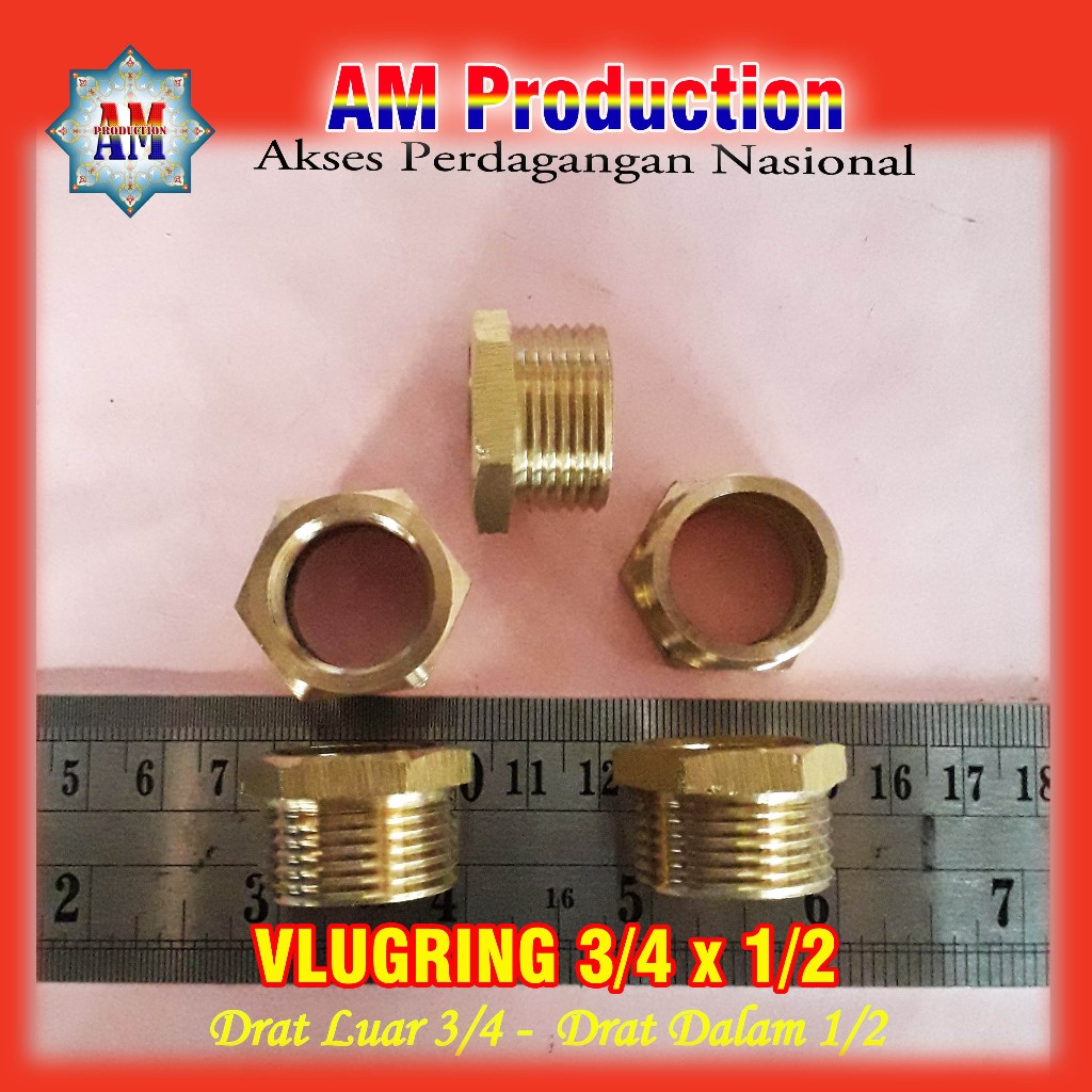 Vlugring ukuran drat 3/4x1/2 Toren Air Kuningan