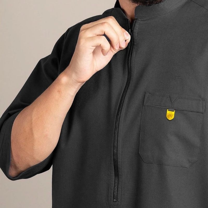 Juba Samase Lengan 3/4 / Juba Pria Motif Polos / Juba Arab / Gamis Arab / Baju muslim Terbaru