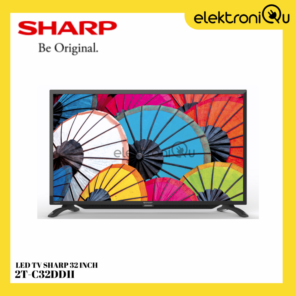 PROMO LED TV SHARP 2T-C32DD1I 32 INCH HD READY DIGITAL TV ( NEW 2022 ) TANPA PERLU STB