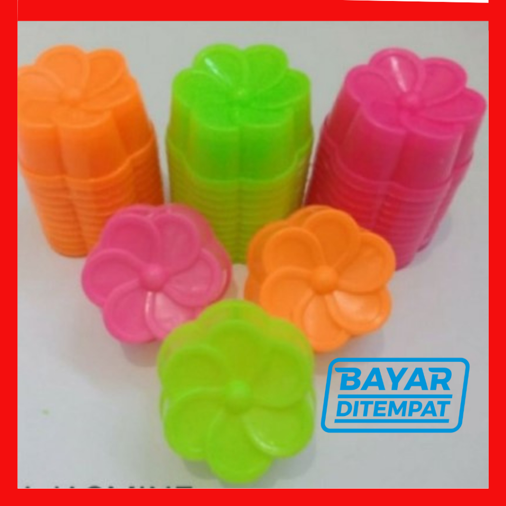 [COD] CETAKAN KUE JASMINE PERLUSIN 12 PCS | CETAKAN KUE JASMINE PLASTIK 6,5 cm | CETAKAN KUE PUTU AY