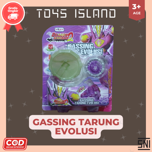 ( BISA COD & GRATIS ONGKIR ) Mainan Anak Gangsing Gasing Tarung Evolusi Dragon Warrior 2 Beyblade Mu