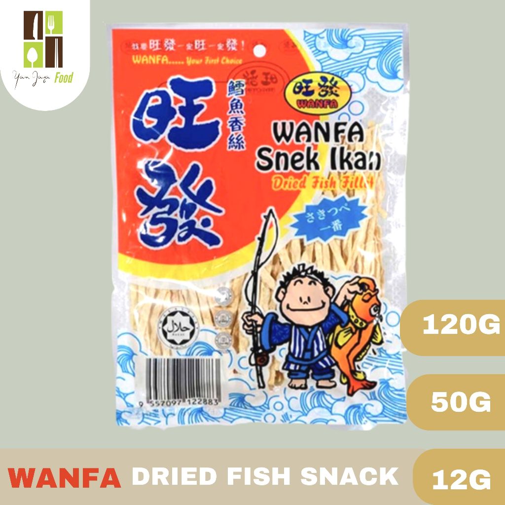 

Wanfa Snek Ikan Mini Original / Dried Fish Snack Kemasan 12g/50g/120g