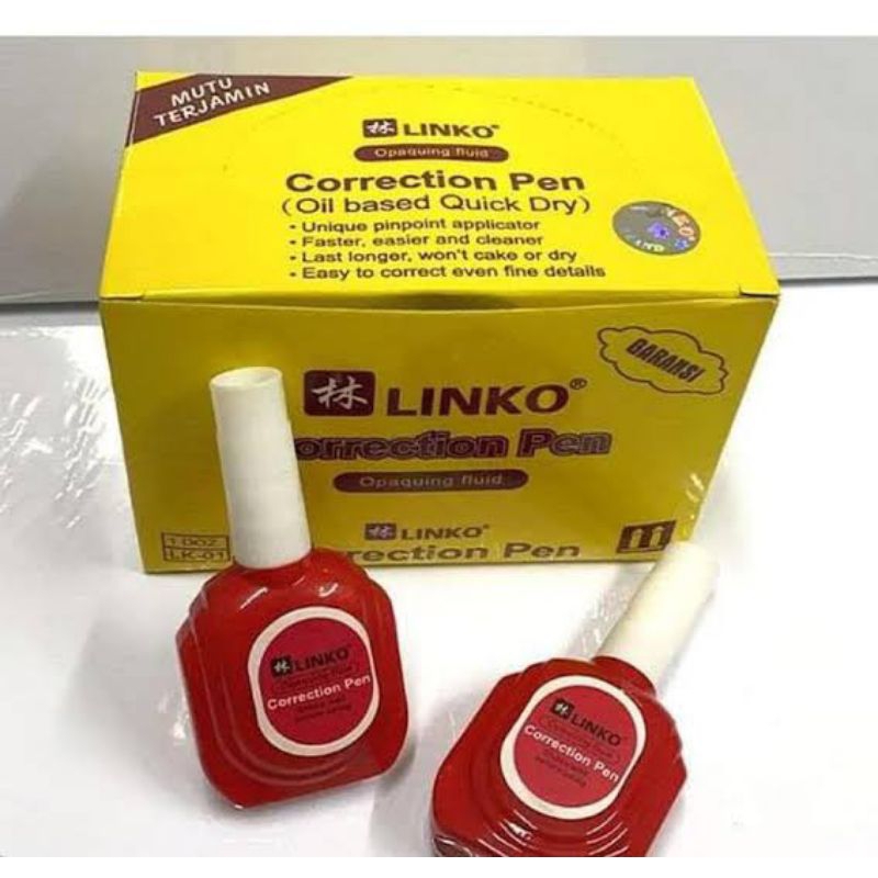 

TIP- EX CAIR BERWANA PUTIH/TIP-EX penghapus tinta pulpen