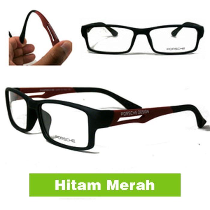 new frame kacamata mines porsche PD837, bingkai karet lentur nyaman dipakai + BOX