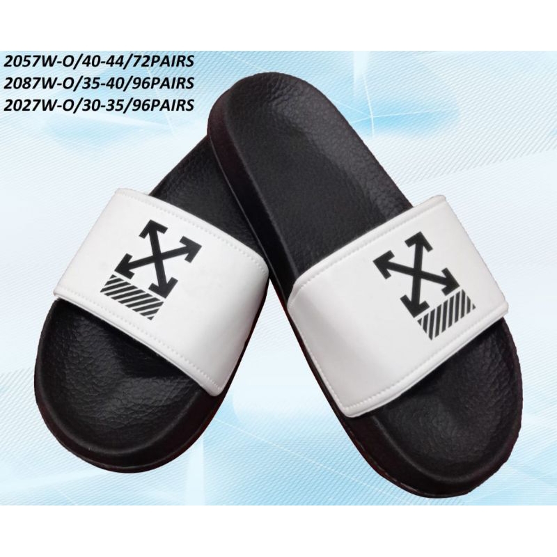 Sandal Selop Distro Branded Original Premium Off White Import Unisex