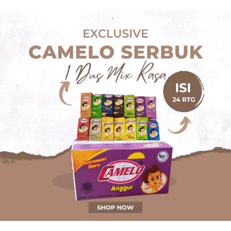 

Es Camelo Serbuk - 1 Dus Mix Rasa isi 240pcs