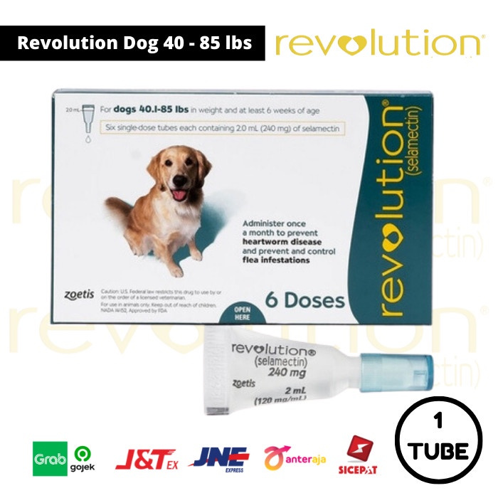 Revolution teal / revolution dog - obat kutu anjing 2 ml