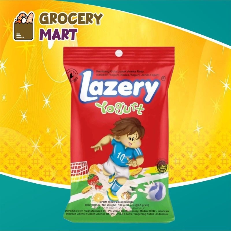 

Permen LAZERY Yogurt 100gr (isi40pcs) -1 BUNGKUS