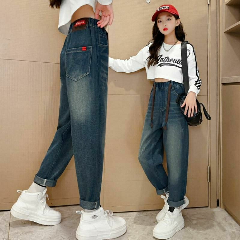 Celana Jeans Anak Kids Denim Palazzo Grils Kulot Anak Perempuan Remaja Usia 3-14 Tahun