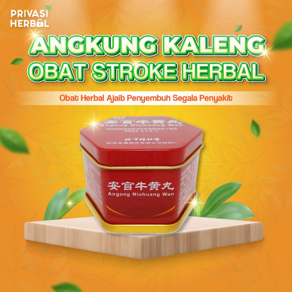 OBAT STROKE TRADISIONAL CINA ANGKUNG ANGONG HIUHUANG WAN KALENG ORIGINAL