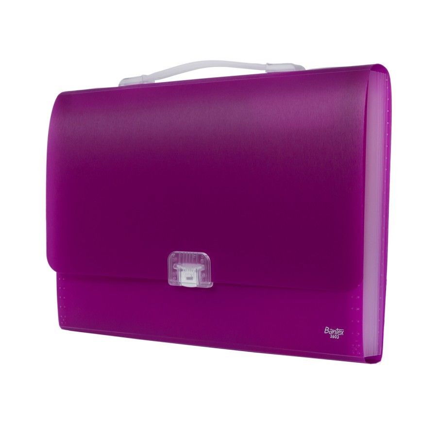 

Bantex Expanding File With Handle Folio Lilac