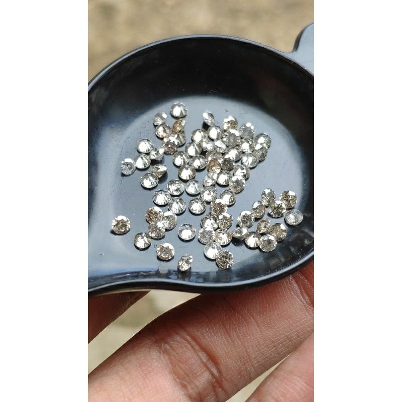 Berlian eropa asli natural diamond euro brown color berlian asli berlian lepasan tabur eropa