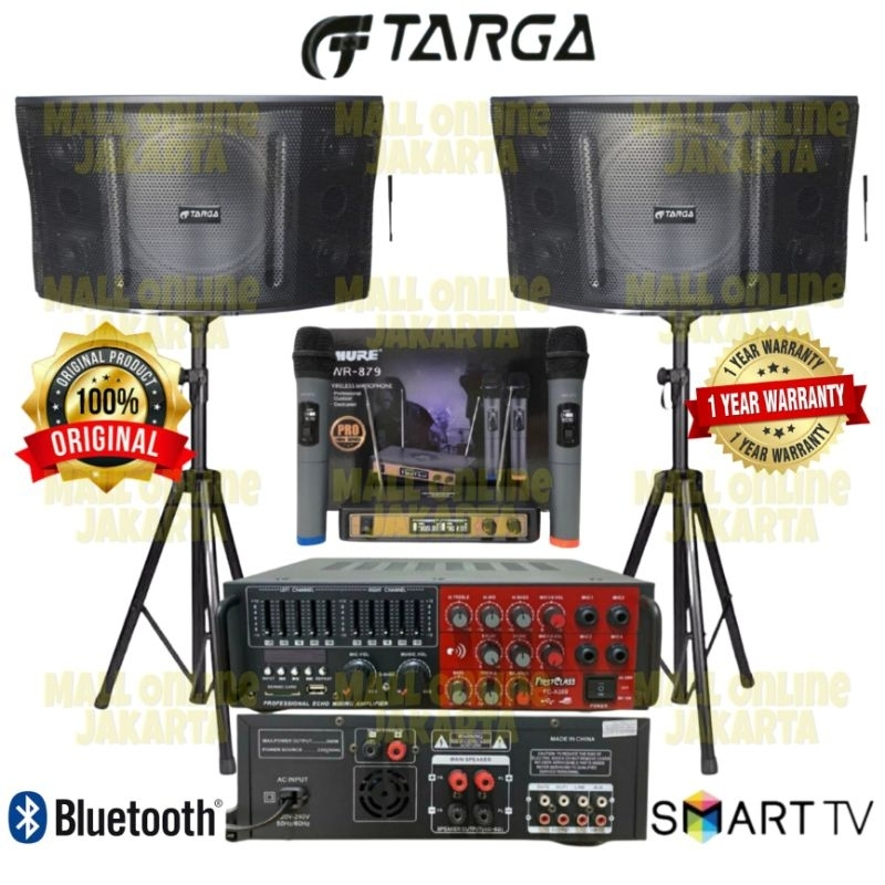 Paket karaoke rumahan targa 12 inch sound system indoor