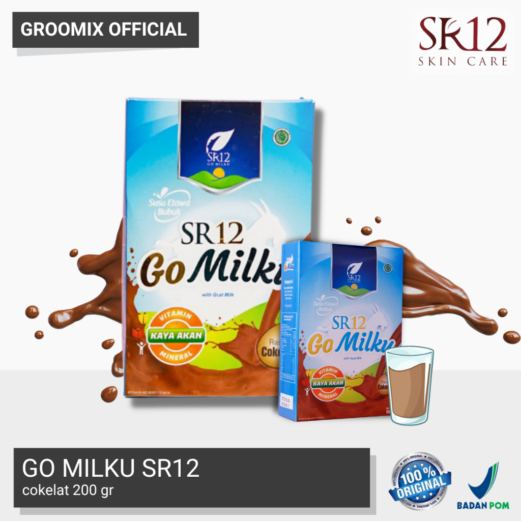 

Go Milku SR12 Susu Kambing Etawa Coklat 200 Gr Susu Bubuk Mencegah Stress Dan Memperlancar ASI Bpom