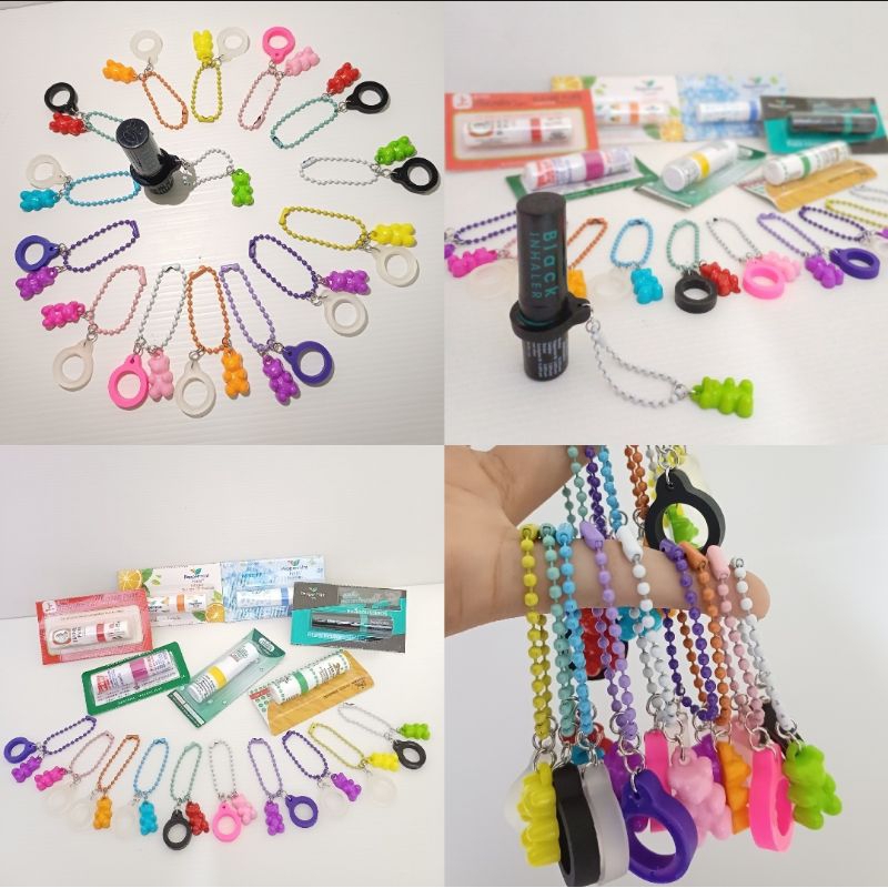 GANTUNGAN INHALER / GANTUNGAN O RING POYSIAN / BLACK MINT / AOB AUAN / CHARM INHALER