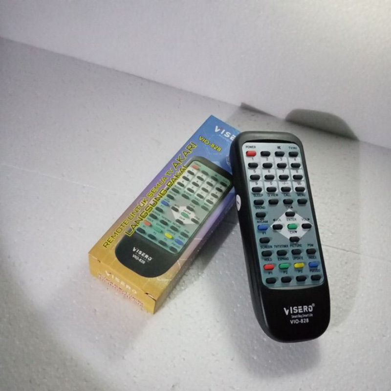 Remote TV Visero vio-828 / remote tv akari tampa batre