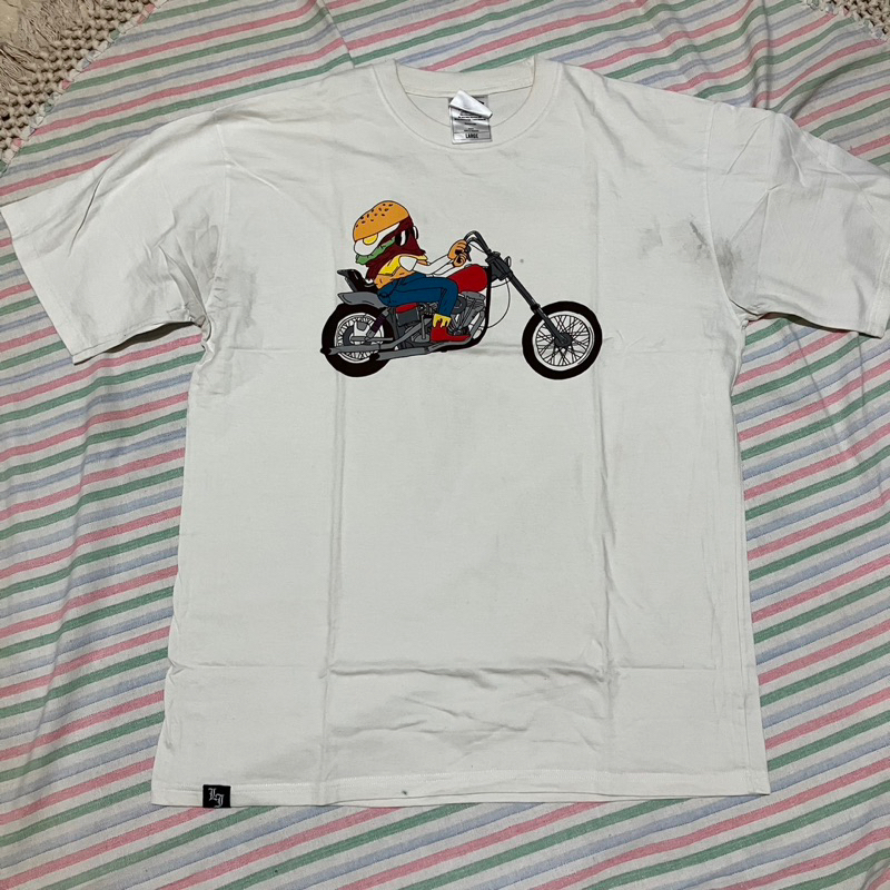Lawless - burger ride Tshirt - Natural white - Used