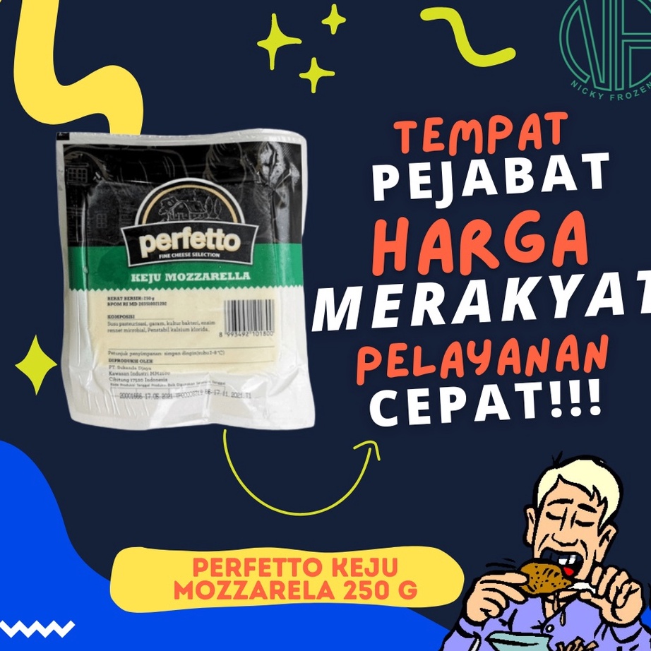 

[KODE G8CZ8] PERFETTO KEJU MOZARELLA 250 G