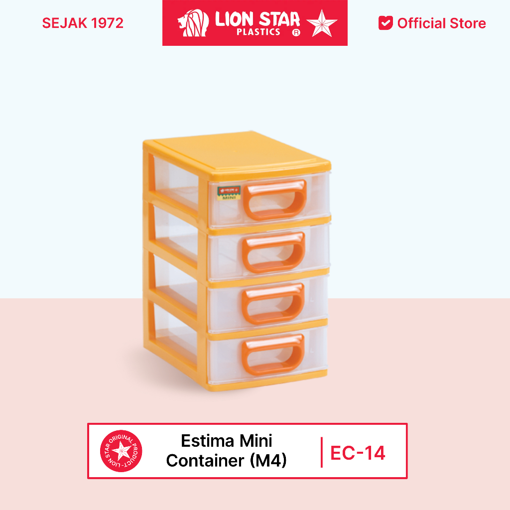 LION STAR Estima Mini Container M3 4 laci susun EC-14