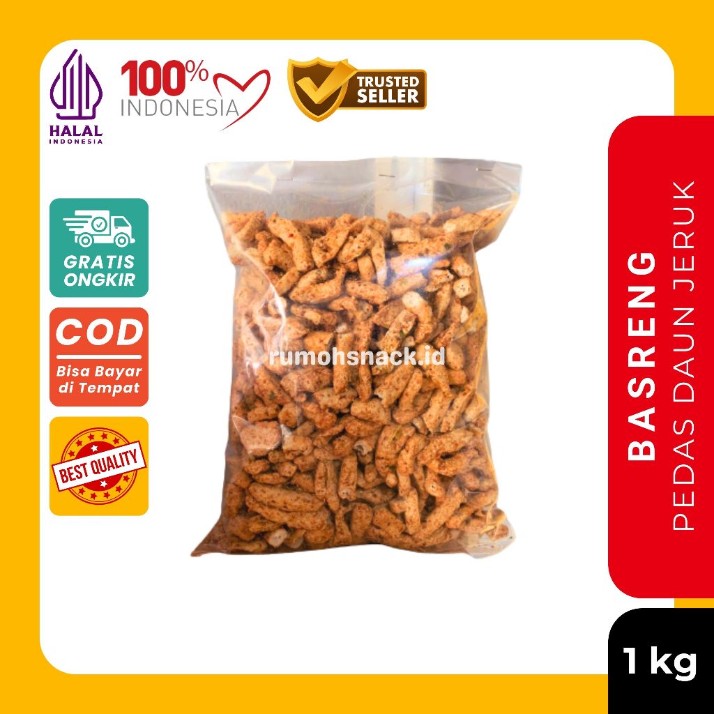 

Basreng Pedas Daun Jeruk 1 kg | rumohsnack.id