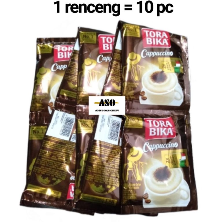 

56 Kopi Torabika CAPPUCINO + granule 25gr RENCENG ( ISI 10) 3447