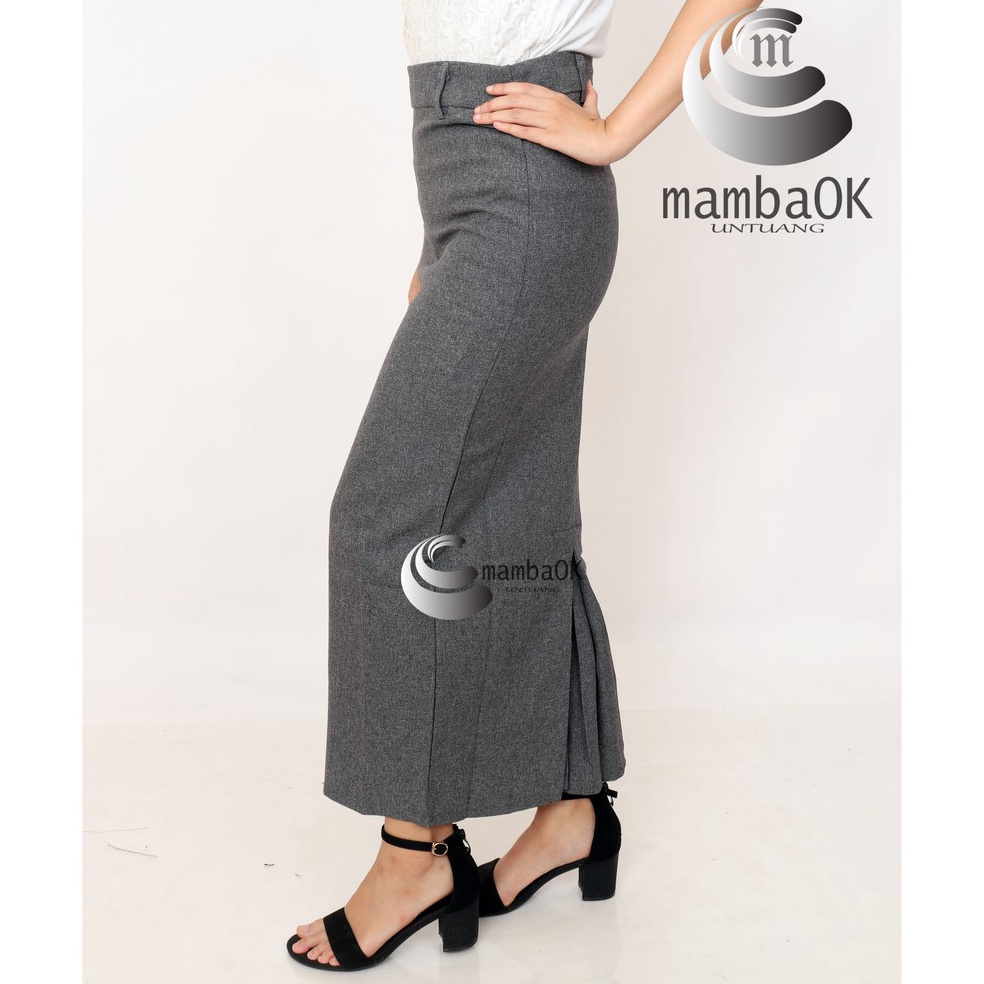 Bagus Dipakai.. NEELAM - Rok Kerja Wanita Panjang Rok Formal Span Panjang