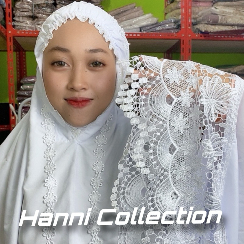 Mukena Putih Bersih Nirmala Serries Renda Prada