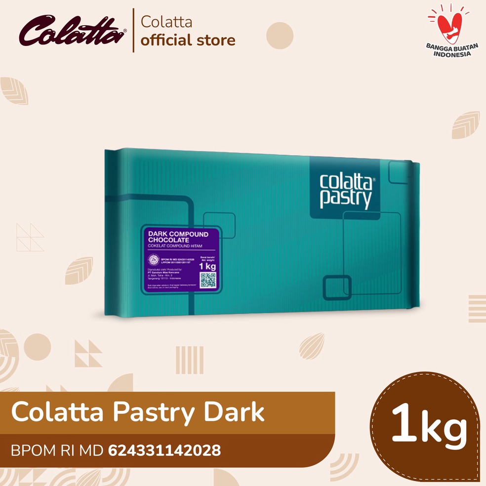 

Terl4ris Colatta Pastry Chocolate Dark - Coklat Batang 1Kg Ayo Beli